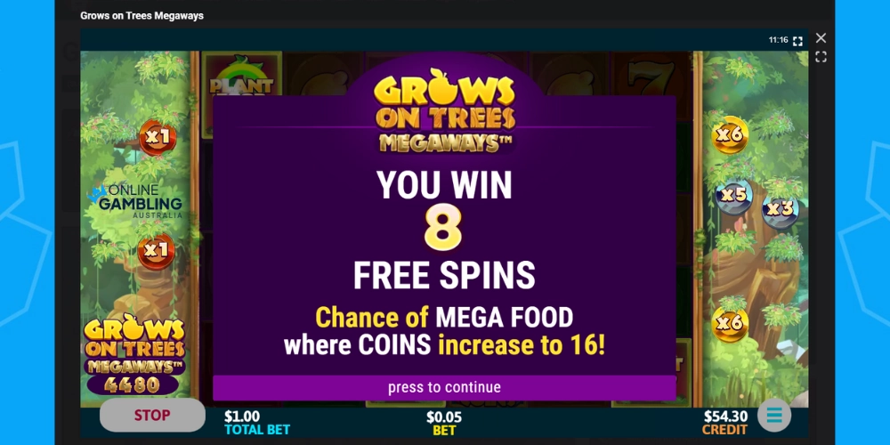Grows on Trees Megaways Free Spins