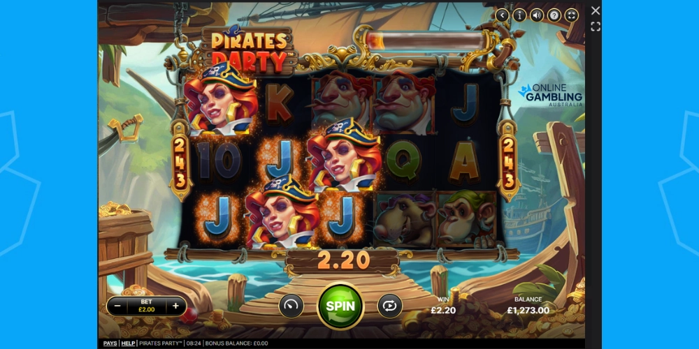 Pirates Party Slot Australia